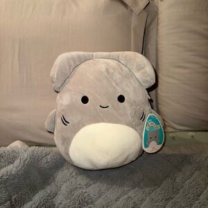 Gray Plush Shark Toy